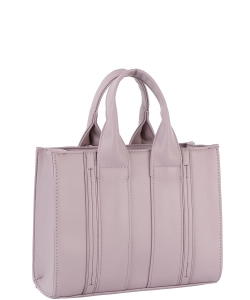 Fashion Faux Tote Satchel Bag GL-0131-M LAVENDER